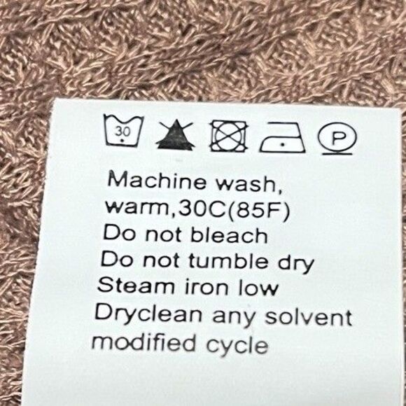 Dokotoo Waffel Knit Two Tone Henley Tunic Top Brown Tan Women's Size Medium NWT - Picture 15 of 15